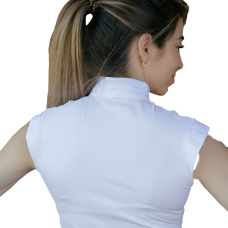 Pénélope - Polo de concours manches courtes femme Seville sable | - Ohlala