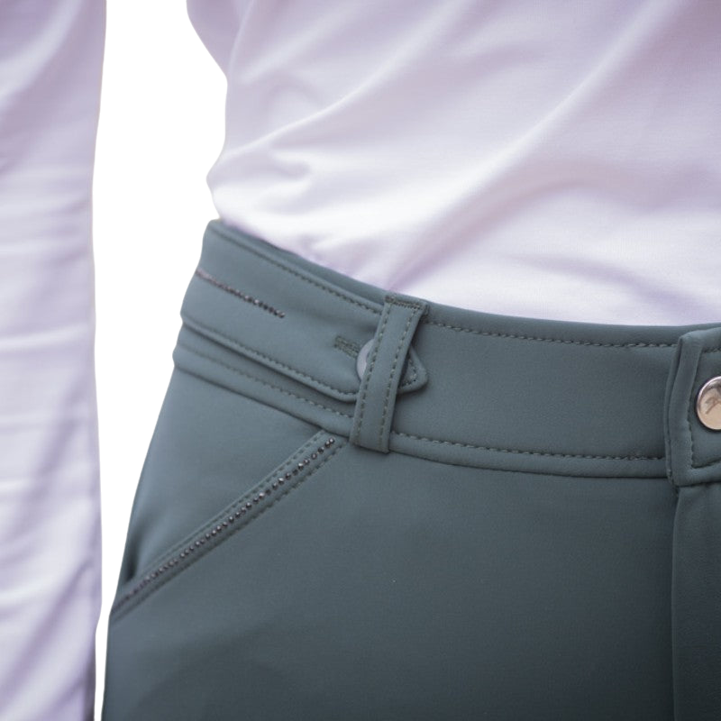 Pénélope - Women's Forest Green Elegance Riding Breeches | - Ohlala