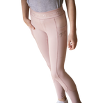 Eden by Pénélope - Legging d'équitation fille Delphe pull-on rose poudré | - Ohlala