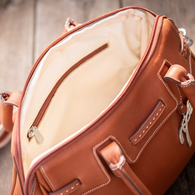 Pénélope - Sac Maelys Petit modèle cognac | - Ohlala