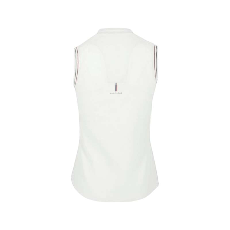 Equithème - Ärmelloses Damen-Poloshirt Mia weiß | - Ohlala