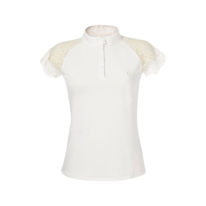Equithème - Kurzarm-Polo HongKong weiß | - Ohlala