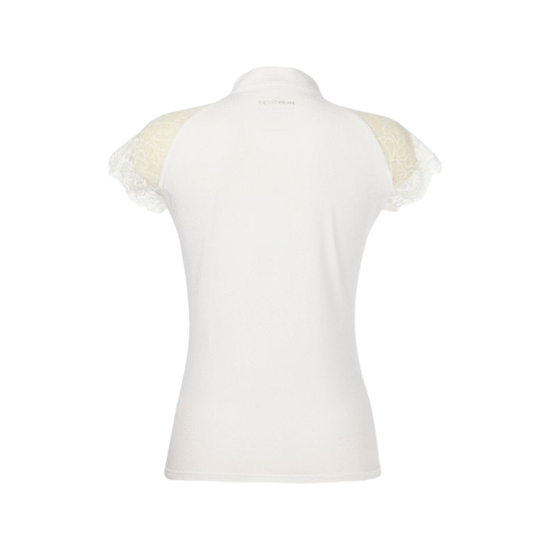 Equithème - Kurzarm-Polo HongKong weiß | - Ohlala