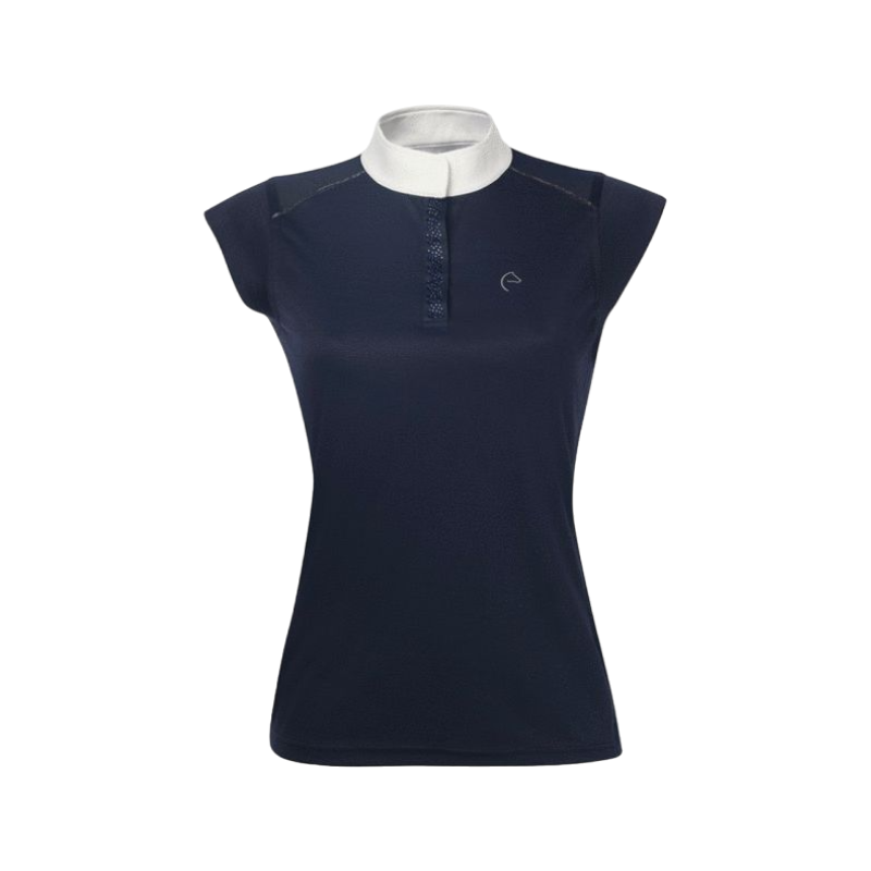 Equithème - Kurzarm-Polo Turnier Brussels marine | - Ohlala