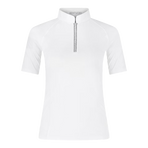 Kentucky Horsewear - Dames wedstrijdpolo korte mouwen Classic wit | - Ohlala