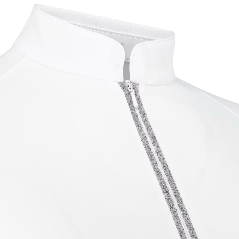 Kentucky Horsewear - Dames wedstrijdpolo korte mouwen Classic wit | - Ohlala