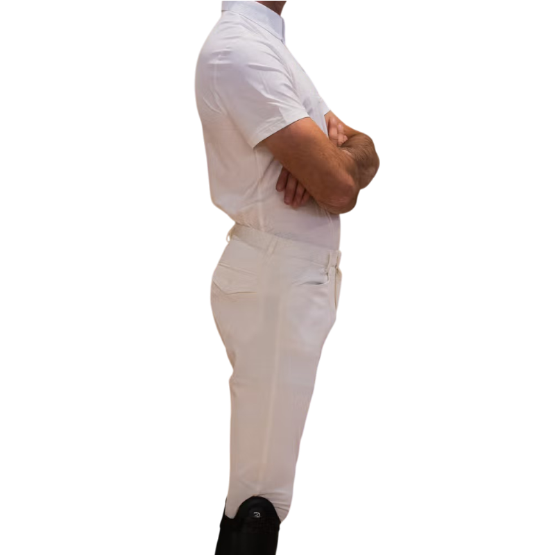 Kentucky Horsewear - Polo da concorso manica corta uomo Classic bianco | - Ohlala