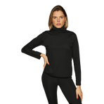 GEM - Women's long sleeve polo Chichi black | - Ohlala