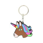 Equi-kids - Eenhoornhoofd sleutelhanger bruin | - Ohlala