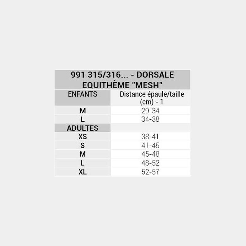 Equithème - Rückenprotektor Mesh Erwachsene | - Ohlala