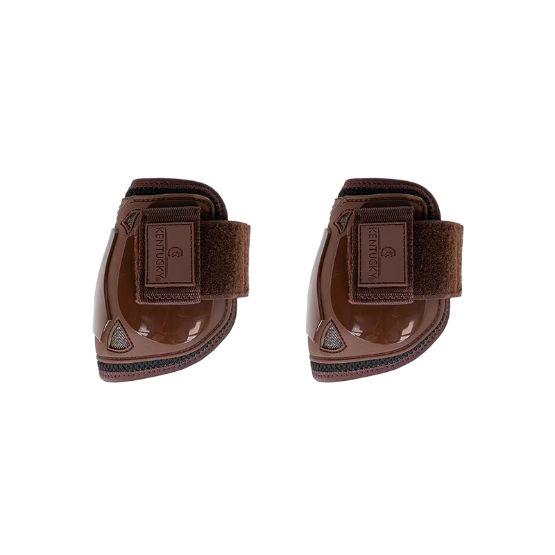 Kentucky Horsewear - Protège boulets Air Velcro marron | - Ohlala