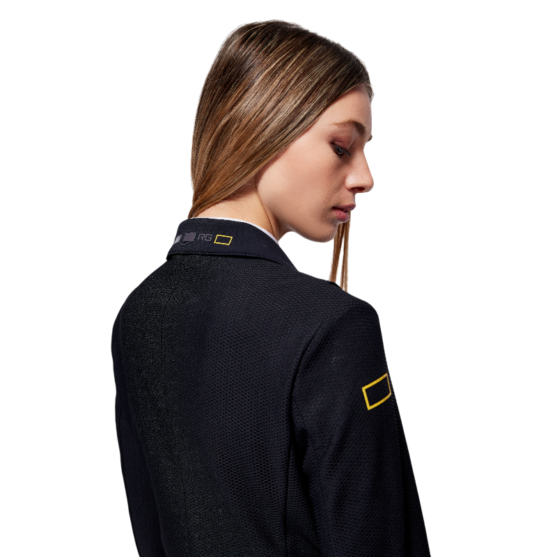 RG Italy - Giacca da concorso donna Jersey Mesh Zip nero | - Ohlala
