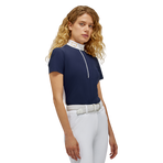 RG Italy - Polo da concorso manica corta donna Competition blu navy | - Ohlala