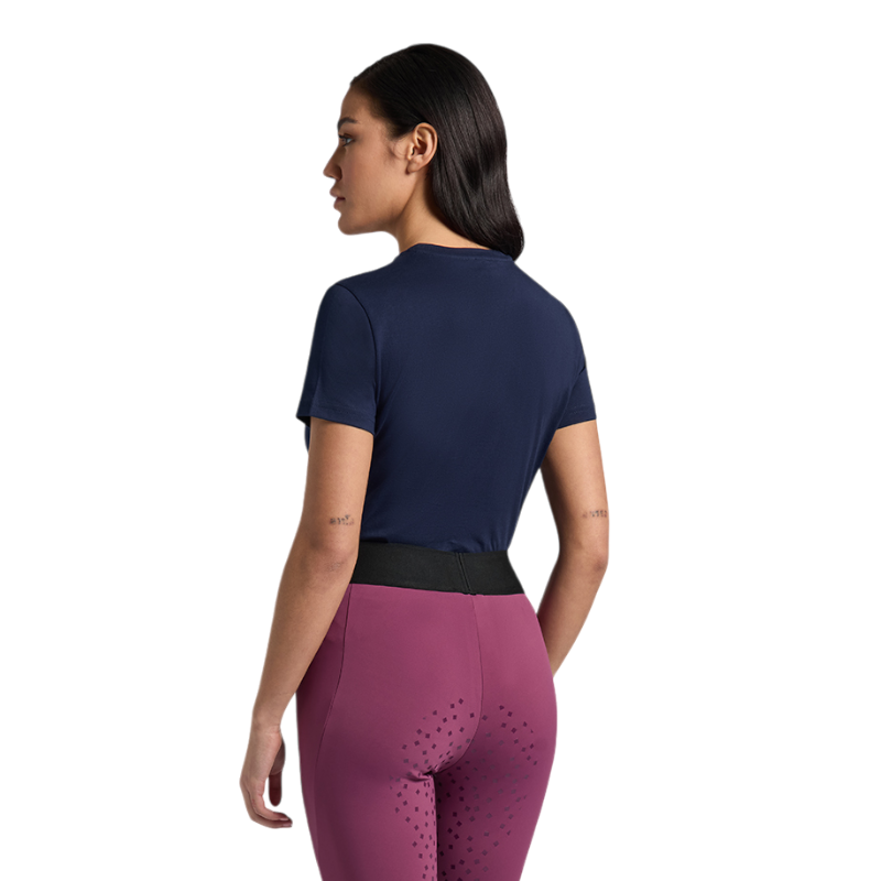 RG Italy - Damen Kurzarm-T-Shirt Triple Bar marine | - Ohlala