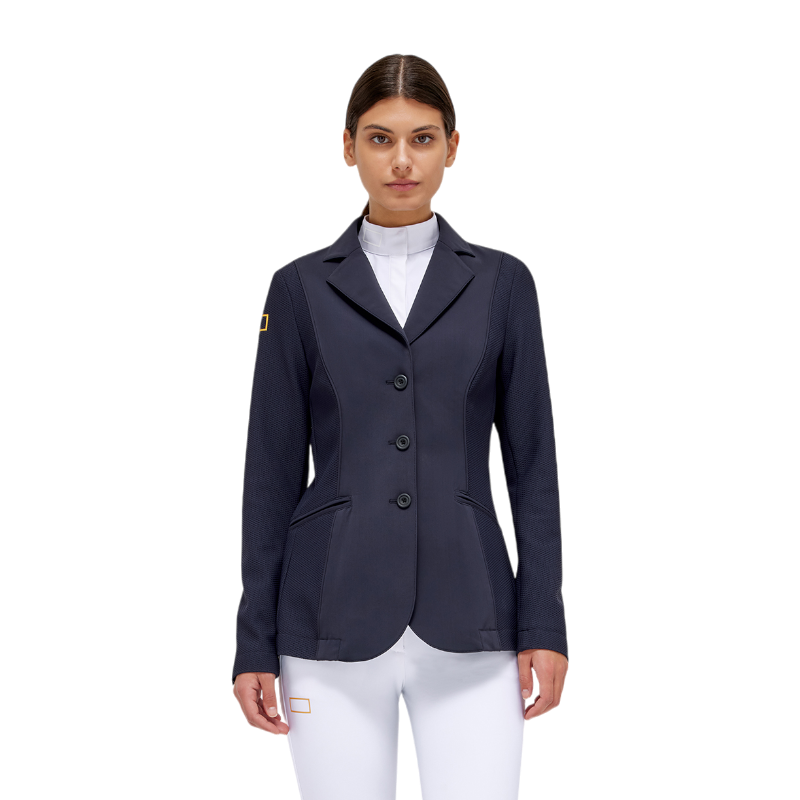 RG Italy - Giacca da concorso donna Jersey Mesh blu navy | - Ohlala