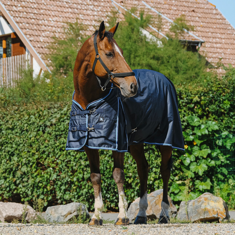 Riding World - Coperta da esterno ECO 0g blu navy | - Ohlala