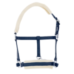 Riding World - Foal halster synthetisch schapenvacht marine | - Ohlala