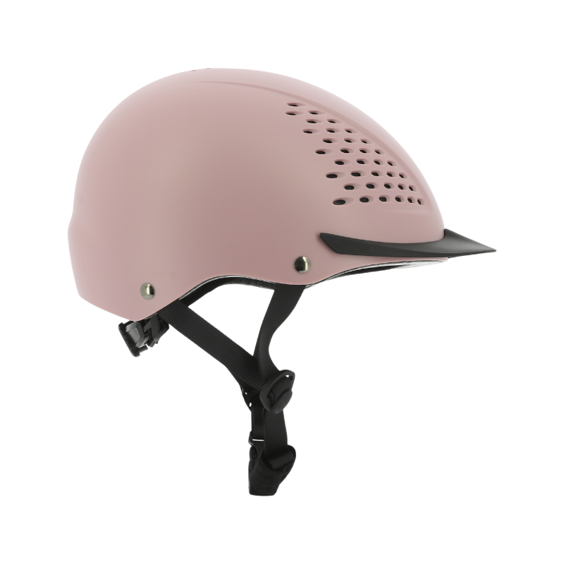 Riding World - Windy matte rose riding helmet | - Ohlala