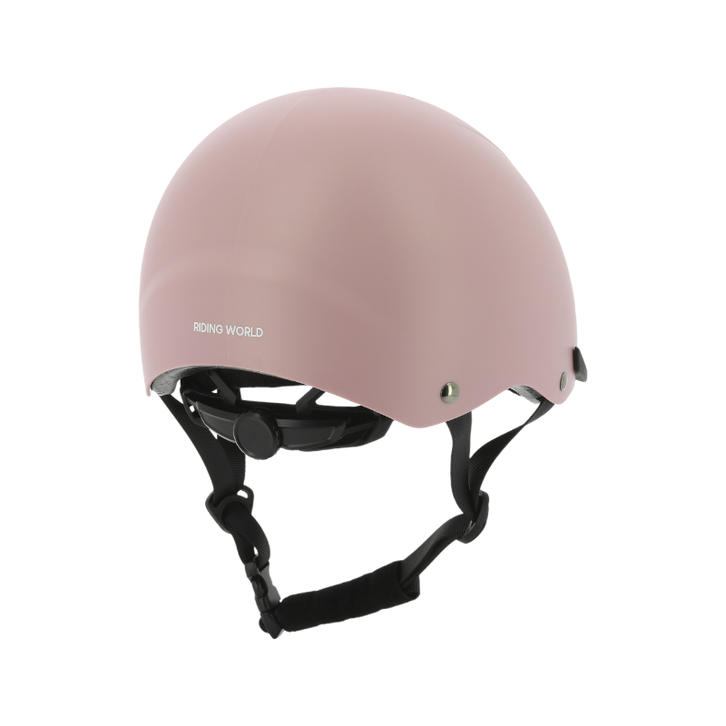 Riding World - Windy matte rose riding helmet | - Ohlala