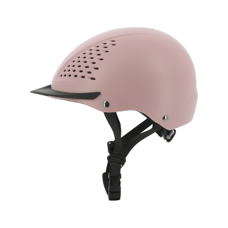 Riding World - Windy matte rose riding helmet | - Ohlala