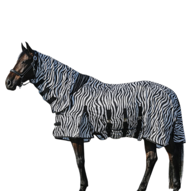 Riding World - Chemise anti-mouches mesh Combo Belly zebre | - Ohlala