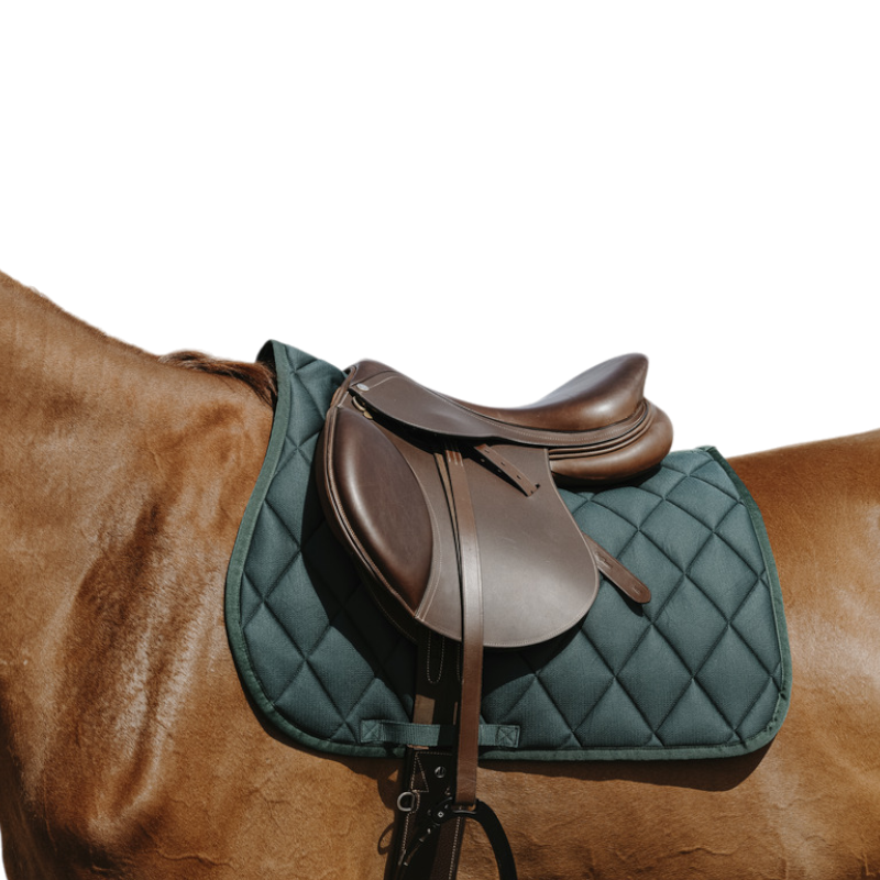 Riding World - Tapis de selle School vert foncé | - Ohlala