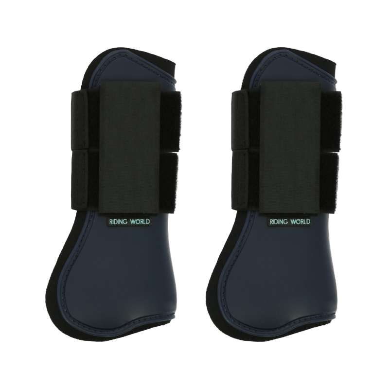 Riding World - Beenbeschermers marine x2 | - Ohlala