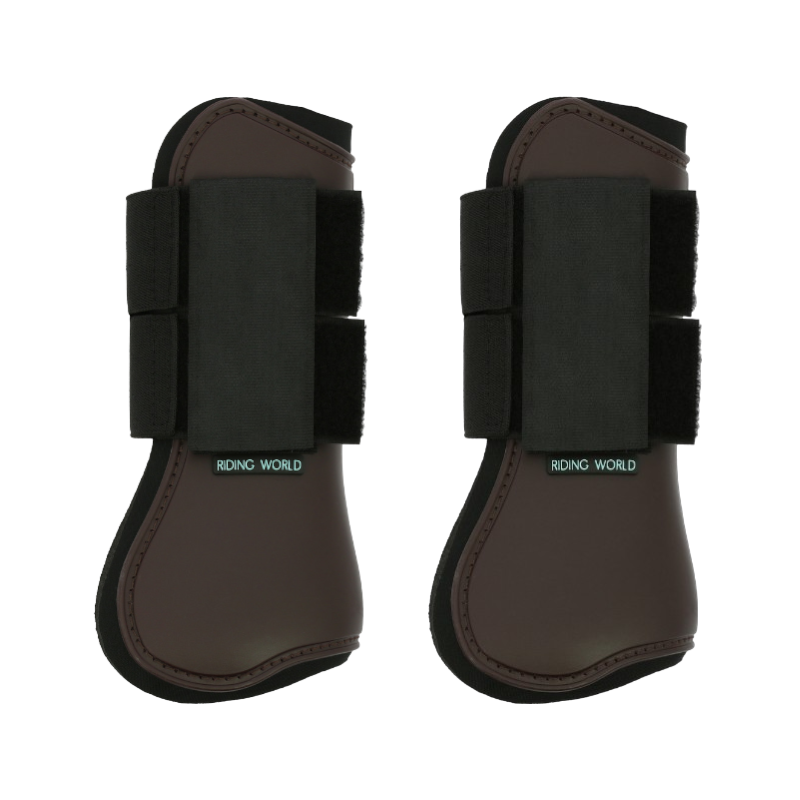 Riding World - Beenbeschermers bruin x2 | - Ohlala
