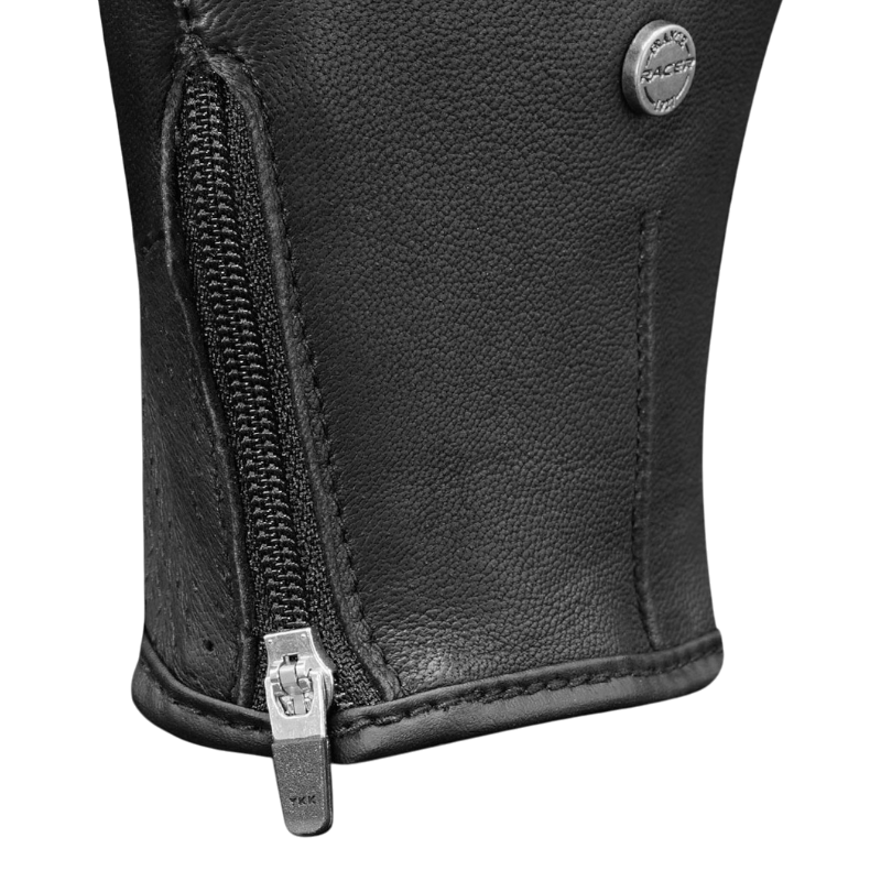 Racer - Ambition black leather competition riding gloves | - Ohlala