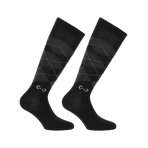 Riding World - Jude Black Riding Socks (x2) | - Ohlala