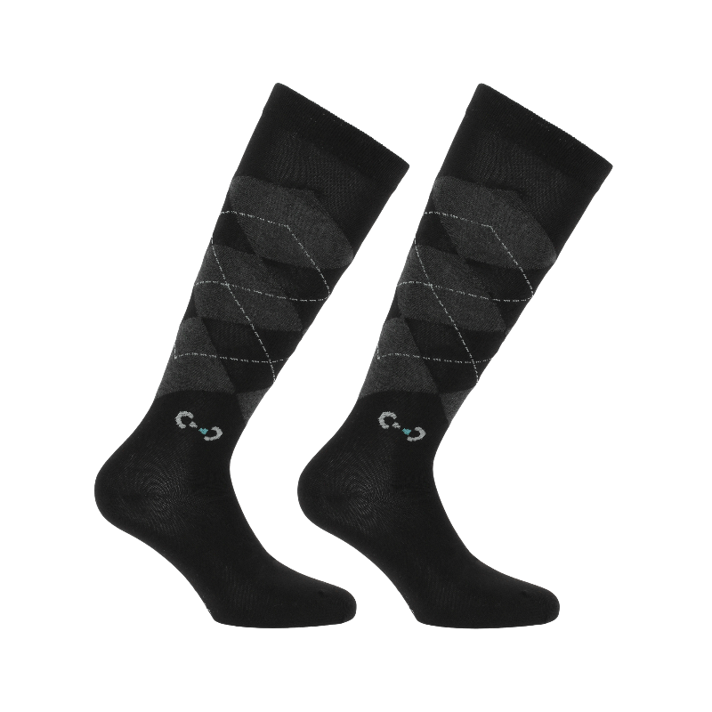 Riding World - Jude Black Riding Socks (x2) | - Ohlala
