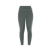 Riding World - Women's fleece riding leggings Volga grey/green | - Ohlala