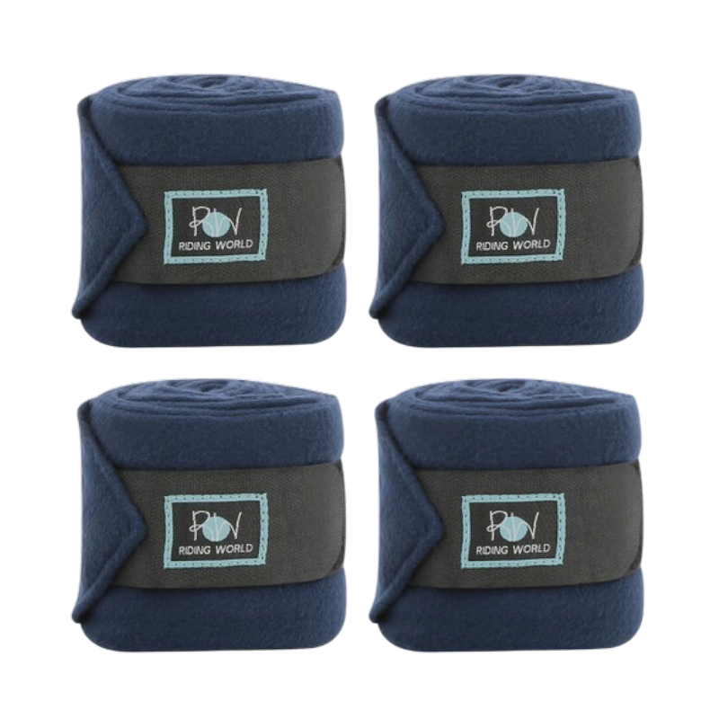 Riding World - Bandaże polo Eco granatowe (x4) | - Ohlala