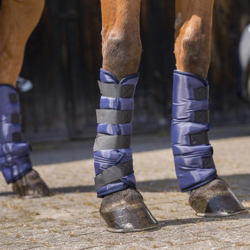 Riding World - Guêtres de transport basses marine x4 | - Ohlala