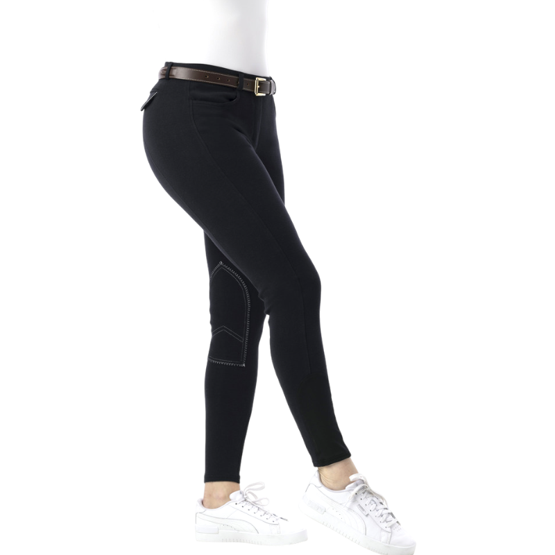 Riding World - Children's Alexandrie Black Riding Breeches | - Ohlala
