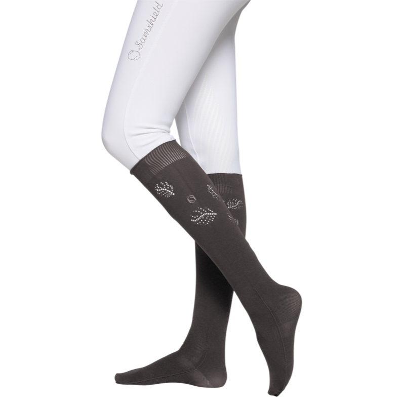 Samshield - Chaussettes d'équitation Balzane Seamless Floral magnet