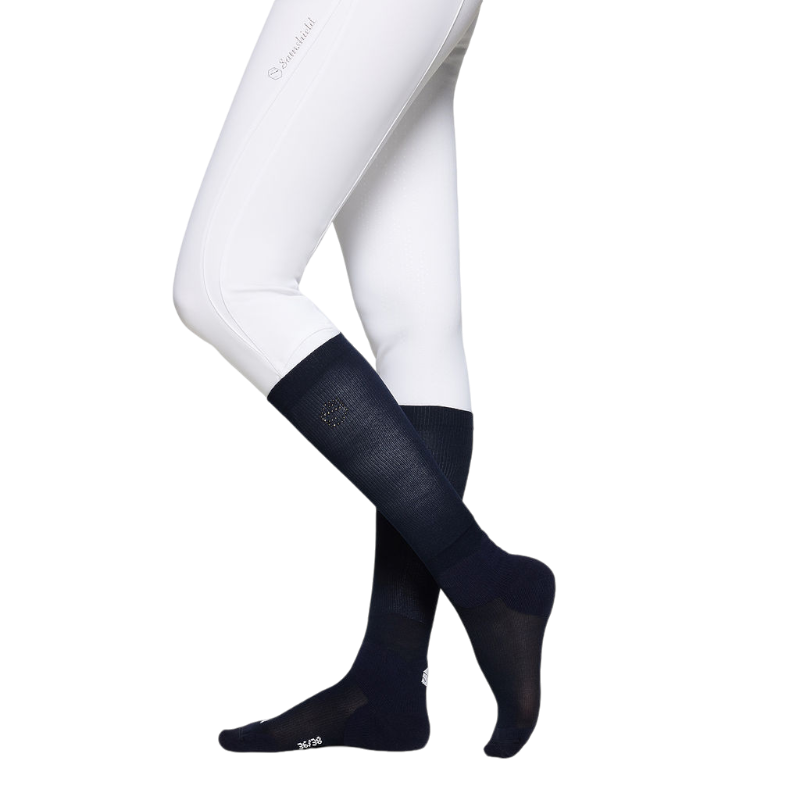 Samshield - Chaussettes d'équitation Balzane Soft marine | - Ohlala