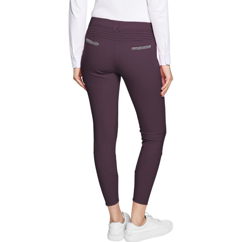 Samshield - Pantalon d'équitation femme Adèle aubergine | - Ohlala
