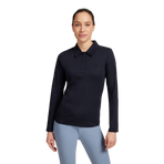 Samshield - Polo manica lunga donna Lucie blu navy mesh | - Ohlala