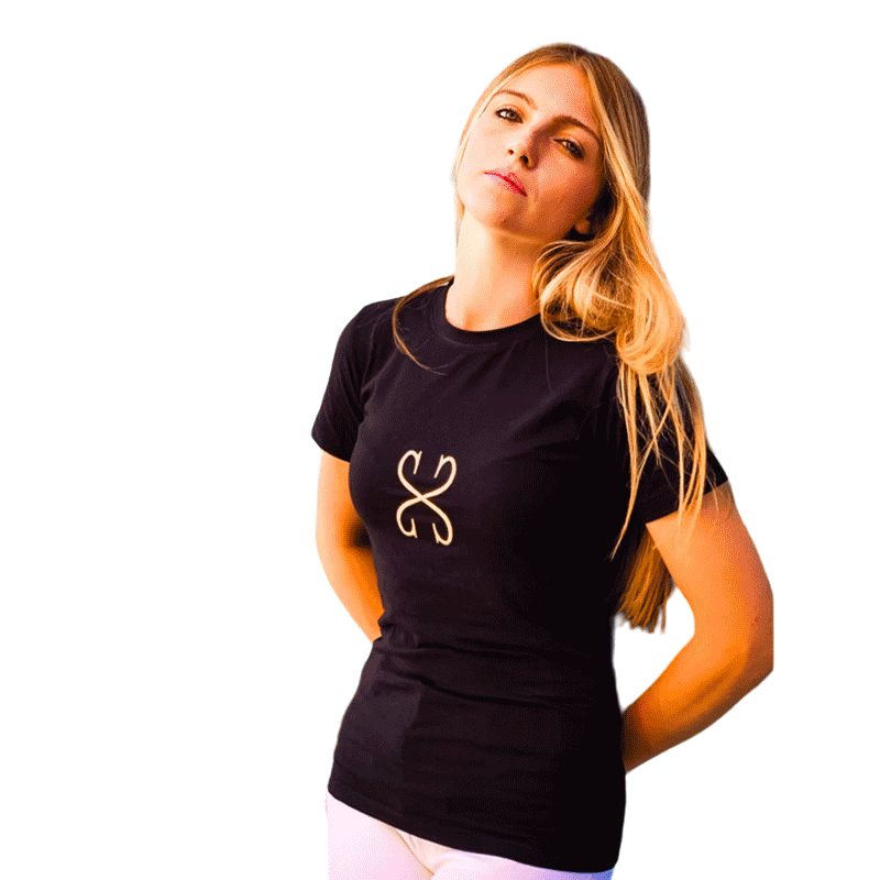 Sabbia Bianca - Women's short-sleeve T-shirt Aurore black | - Ohlala