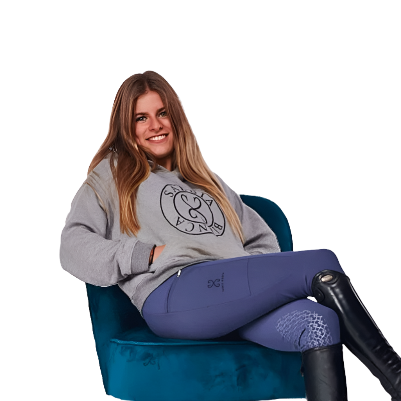 Sabbia Bianca - Sweat à capuche femme Nina gris | - Ohlala