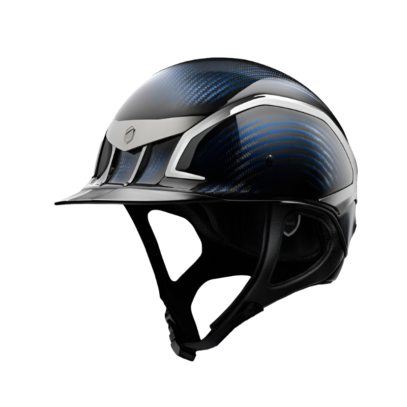 Samshield - XJ Miss carbon chrome navy helmet (with foam) | - Ohlala