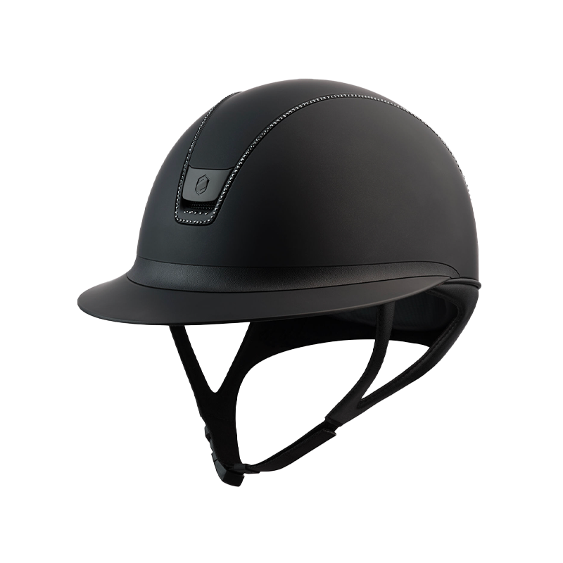 Samshield - Miss Shield 2.0 Shadowmatt black 300 Swaroski riding helmet | - Ohlala