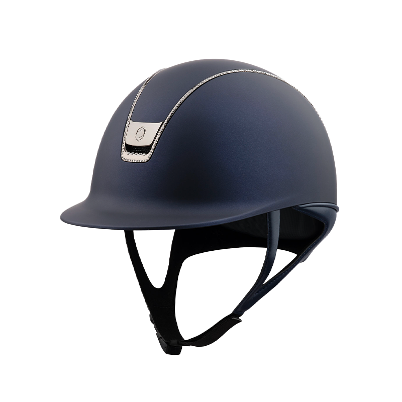 Samshield - Shadowmatt 2.0 blue 300 Swarovski riding helmet | - Ohlala