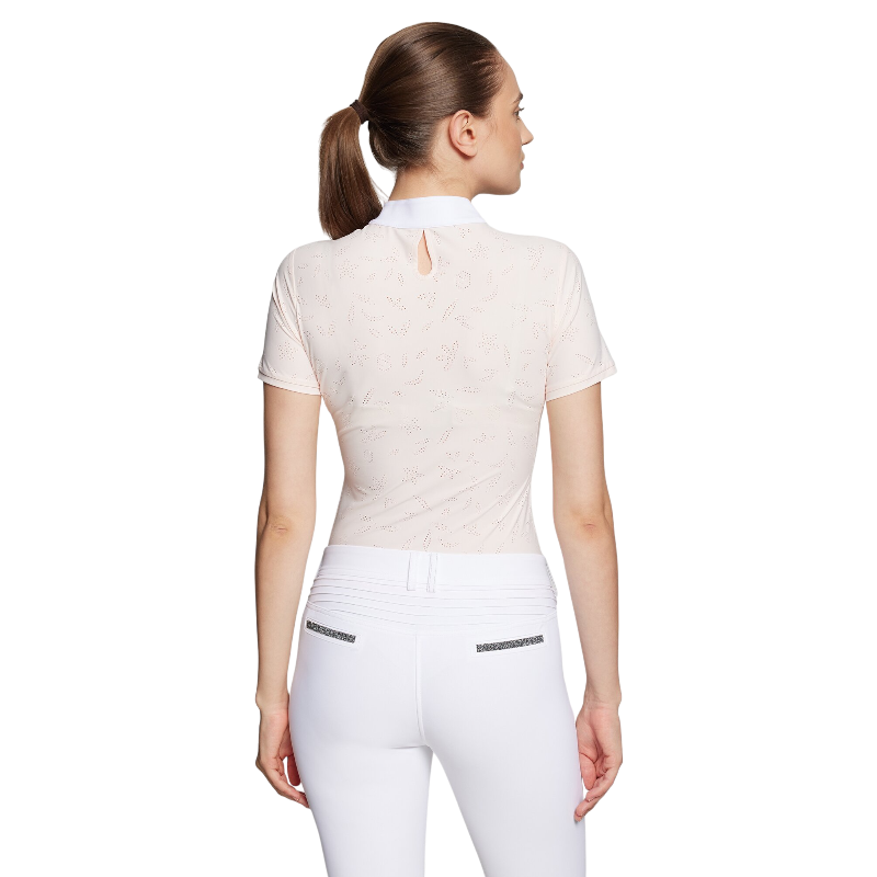 Samshield - Polo de concours manches courtes femme Aloise Air rosewater | - Ohlala