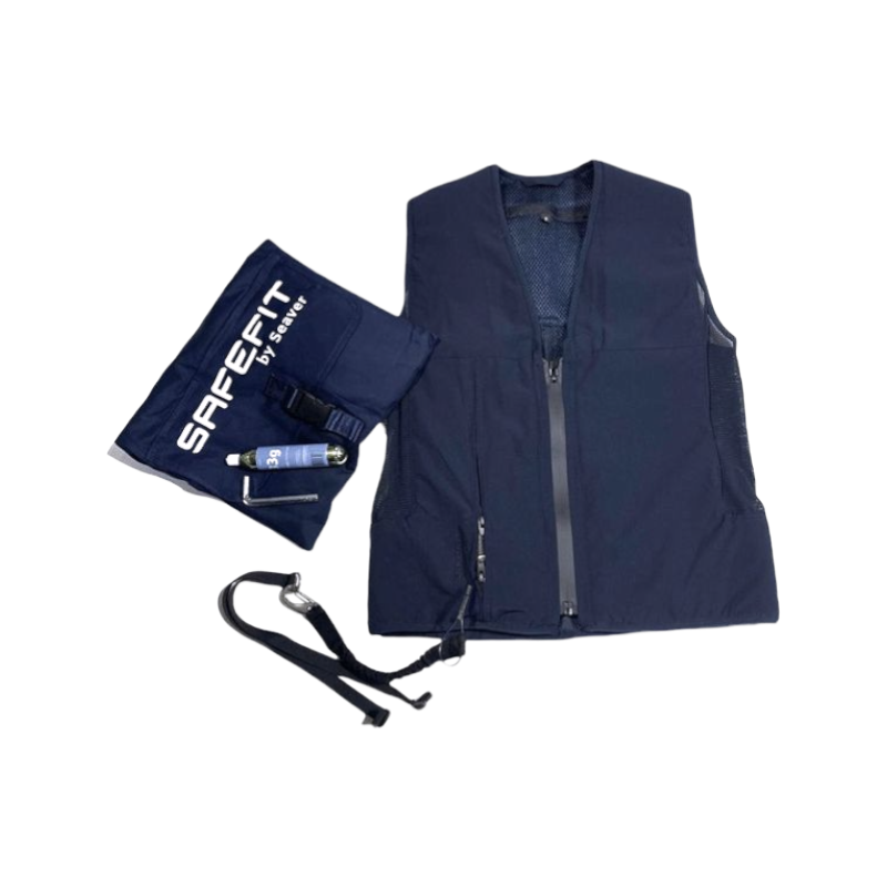 Seaver - Gilet airbag SAFEFIT blu marino | - Ohlala