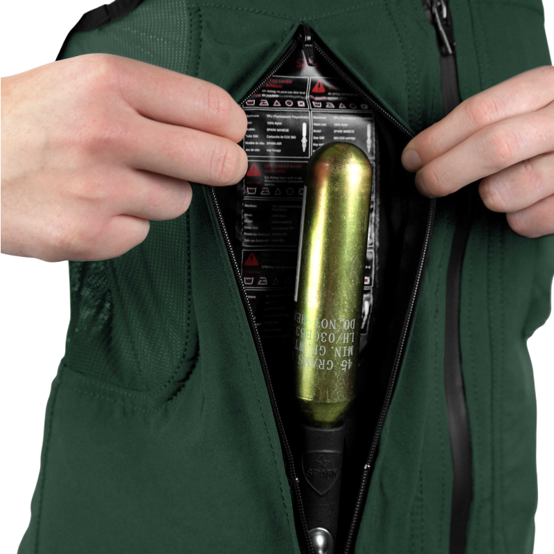 Spark - Gilet Airbag adulto Manège verde scuro | - Ohlala