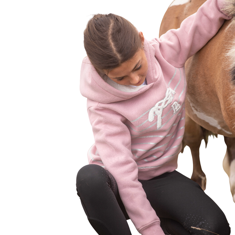 Eden by Pénélope - Sweat à capuche enfant Ikona rose | - Ohlala