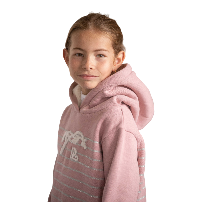 Eden by Pénélope - Sweat à capuche enfant Ikona rose | - Ohlala