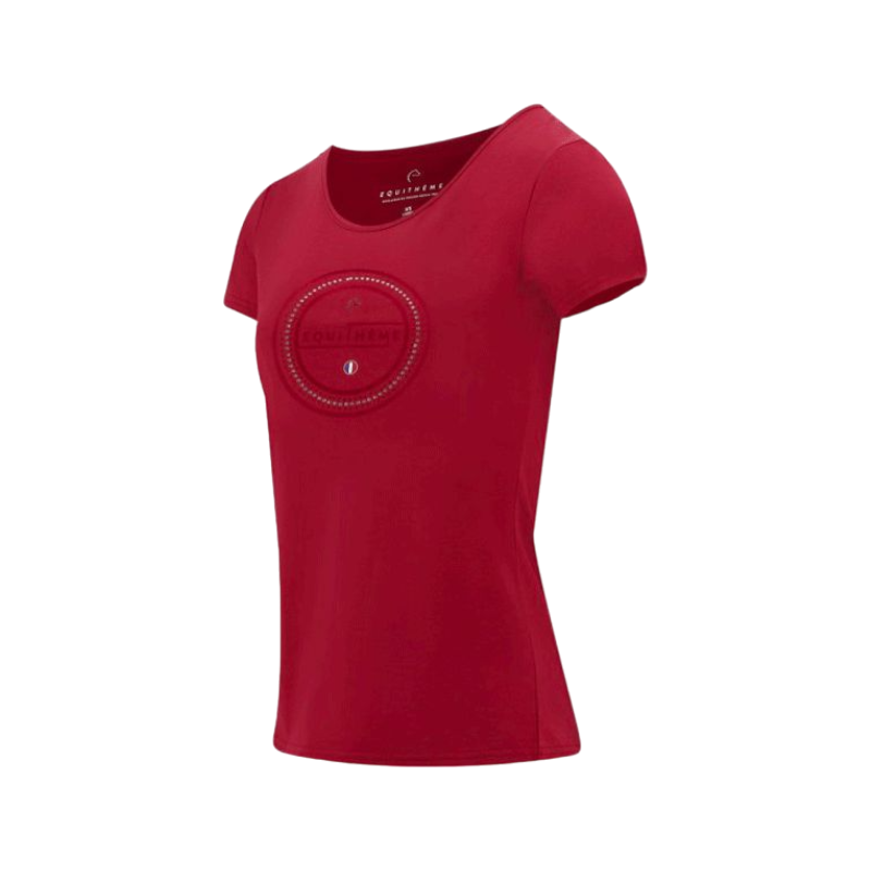 Equithème - T-shirt manica corta donna Anna ciliegia | - Ohlala